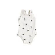 MILES THE LABEL RUFFLED SWIMSUIT PALM TREES