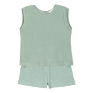 Mabel And Honey Sydney Textured Knit 2 pc Set Green