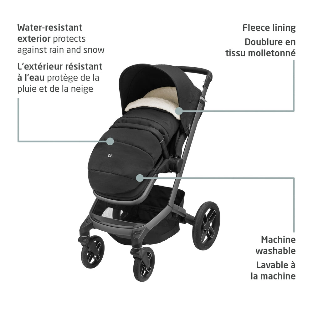 Maxi Cosi 2 In 1 Footmuff Twillic Black