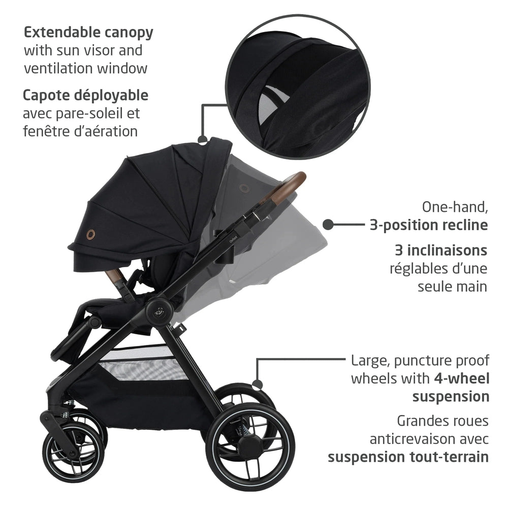 Maxi Cosi Oxford Travel System + Oria Bassinet