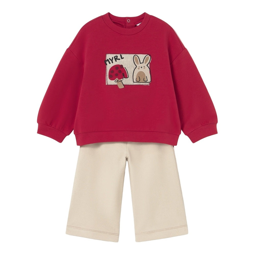 Mayoral Baby Pants and Sweater Set Red