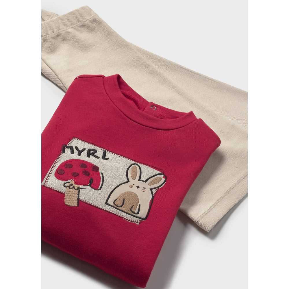 Mayoral Baby Pants and Sweater Set Red