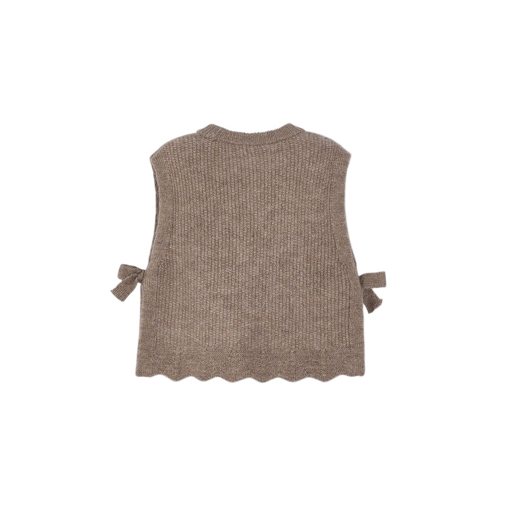 Mayoral Knitting Vest Brown