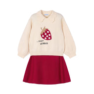 Mayoral Mini Girl Skirt Set Red