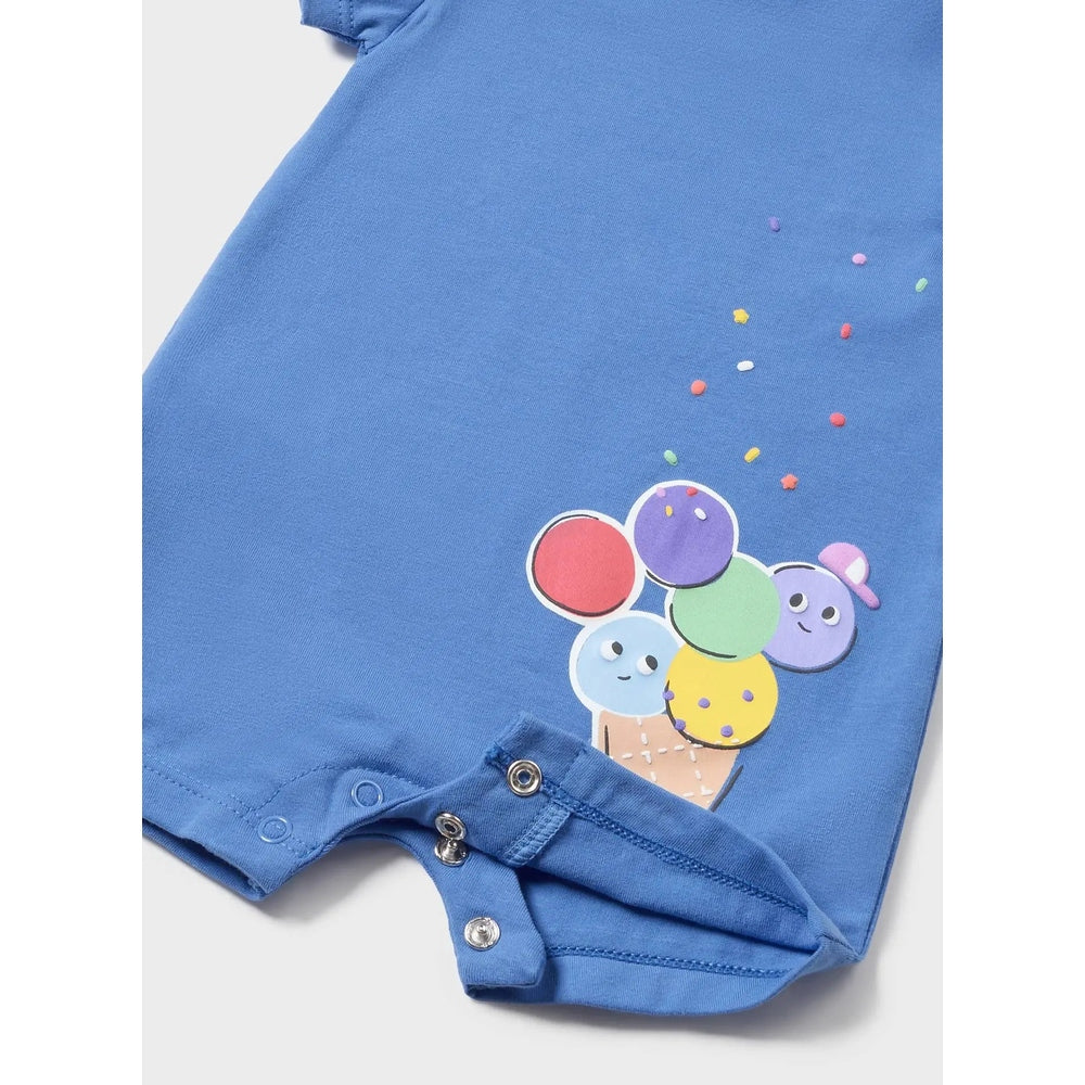 Mayoral Newborn 3-Pack Romper Papaya