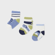 Mayoral Newborn 3 Pack Socks Organic Cotton Tortuga