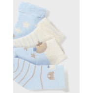 Mayoral Newborn 4 Pack Socks Organic Cotton Cielo