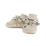 Mayoral Newborn Bow Shoes Cream