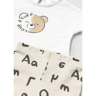 Mayoral Newborn Leggings And T-Shirt Set Pottery