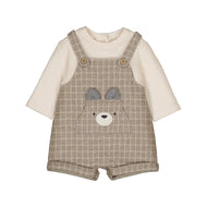 Mayoral Short Soft Dungaree Sesame