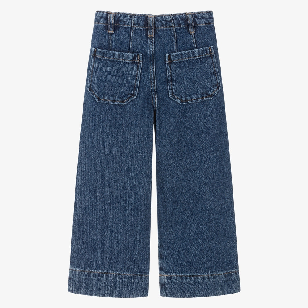 Mayoral Wide Leg Denim Pants