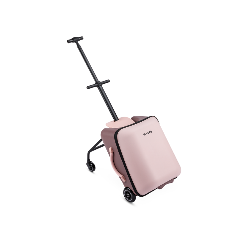 Micro Luggage Eazy Allrounder pink suitcase on wheels with extendable handle