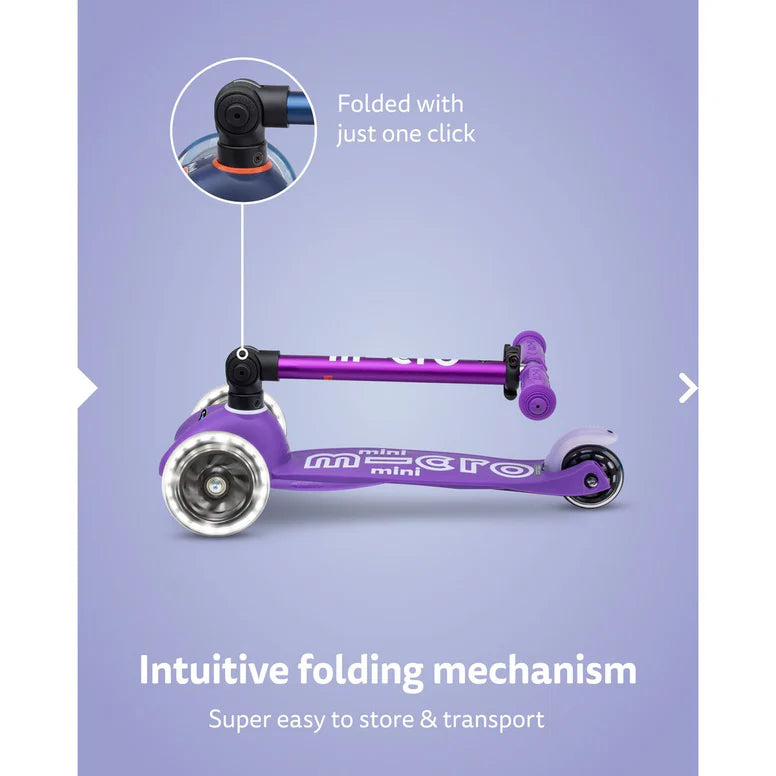 Micro Mini Deluxe Foldable Led Scooter