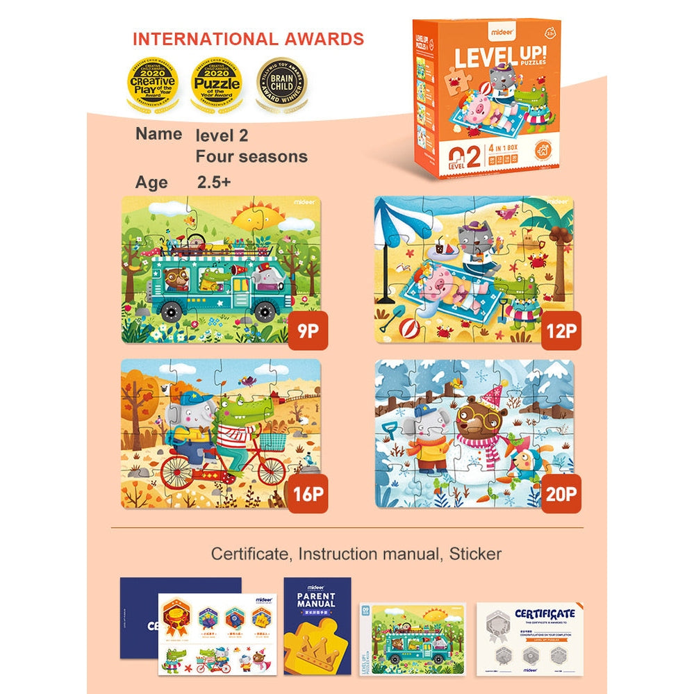 Mideer Advanced Puzzle Level 02 Season 57 pcs