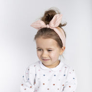 Mimi & Lula Pink Stripe Coco Bow Alice Band