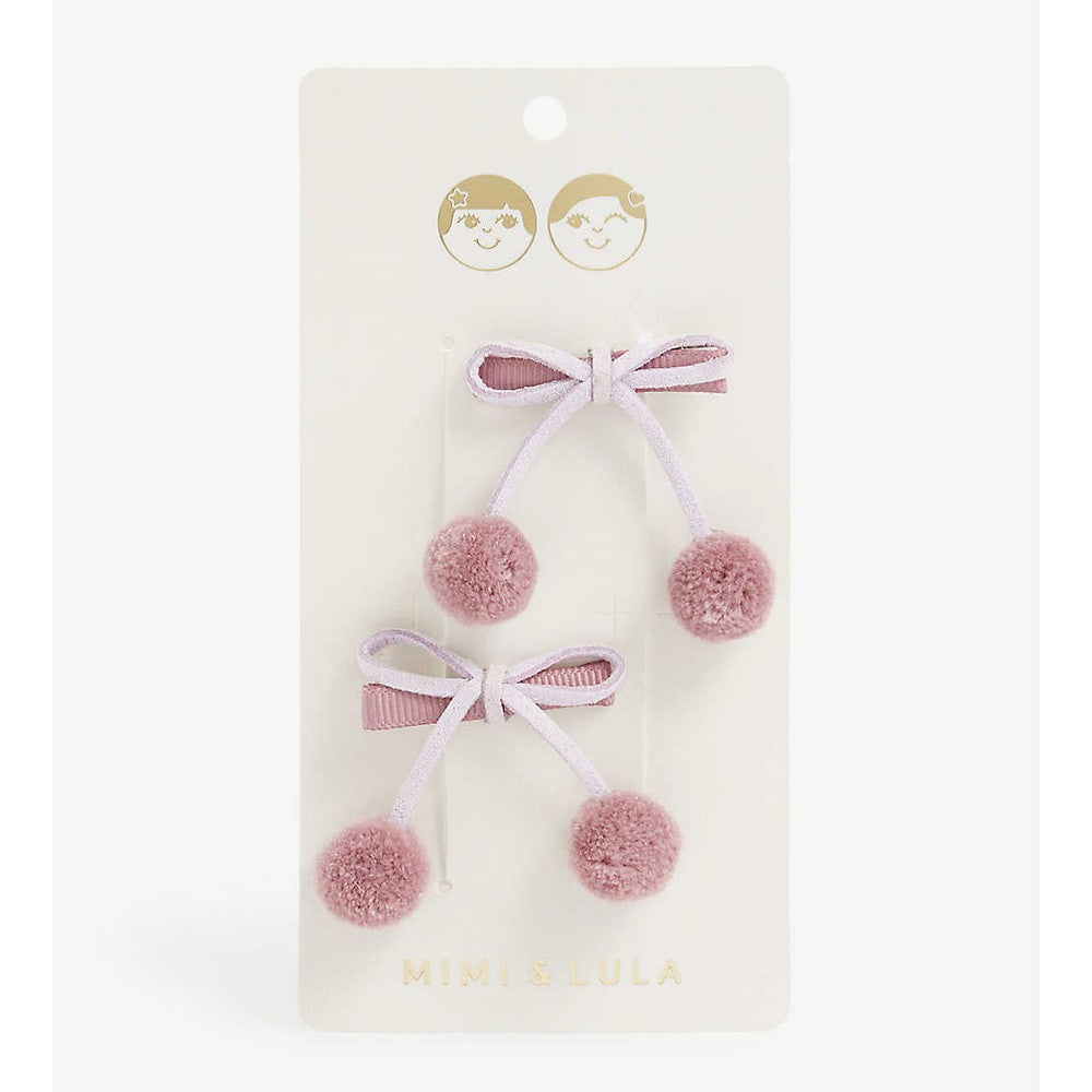 Mimi & Lula Pom Cherries Clips Heather