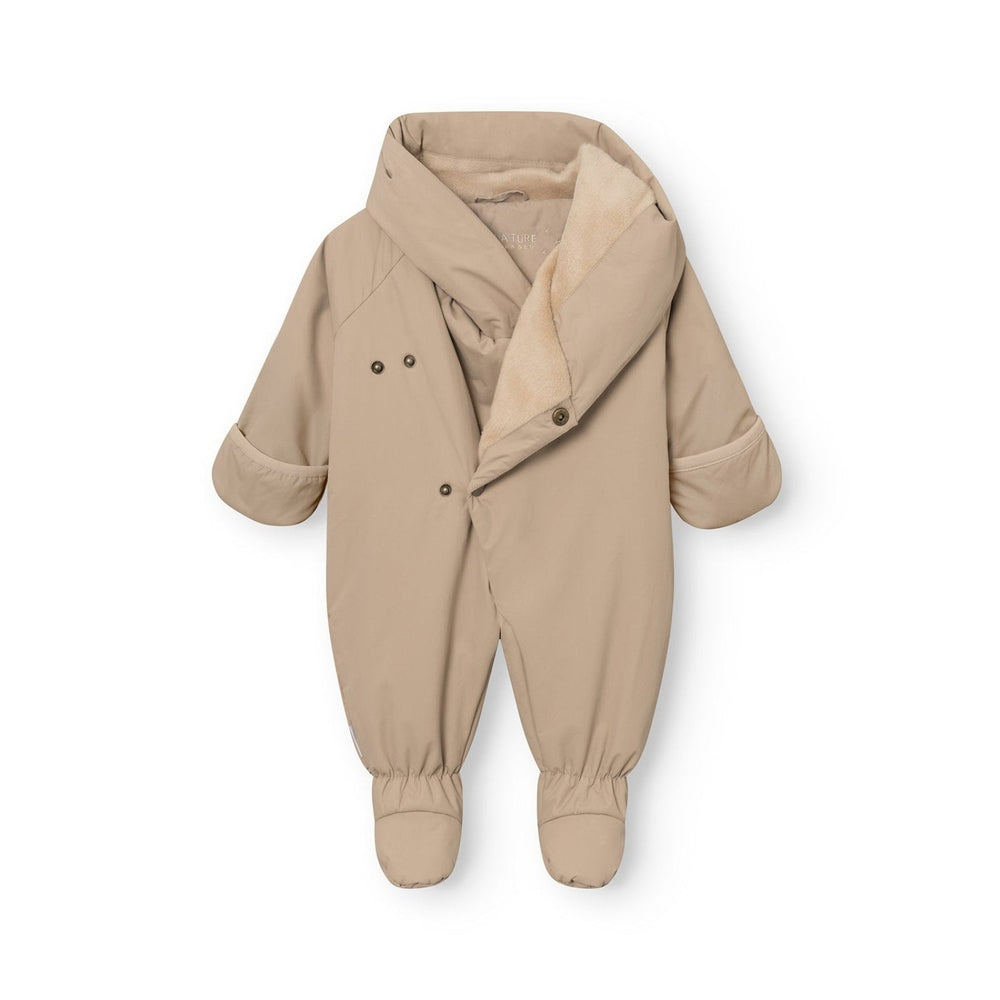 Mini A Ture Matfianna Fleece Lined Winter Pramsuit Grs Savannah Tan