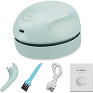 Mini Table Dust Charging Desktop Vaccum Cleaner Green