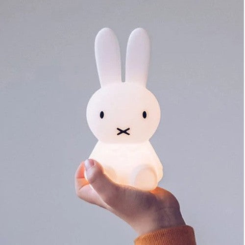 MR MARIA Bundle of Light Miffy night light, white bunny lamp held in hand