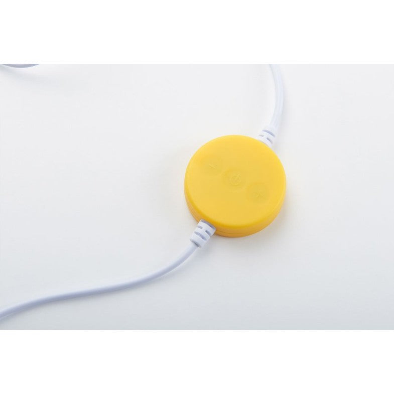 Mr Maria First Light Lion night light; yellow circular puck with white cord, MR MARIA.