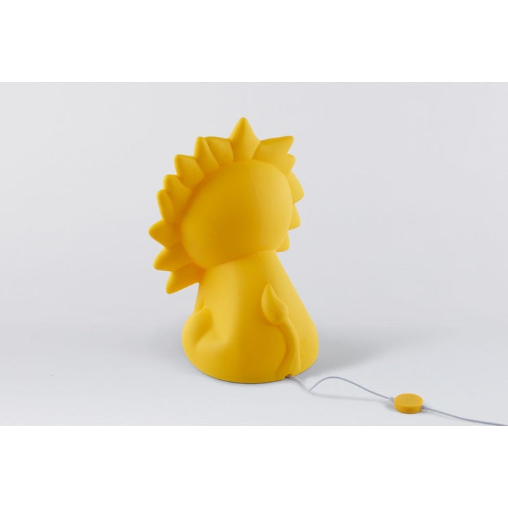 Mr Maria First Light Lion night light, yellow silicone with cord