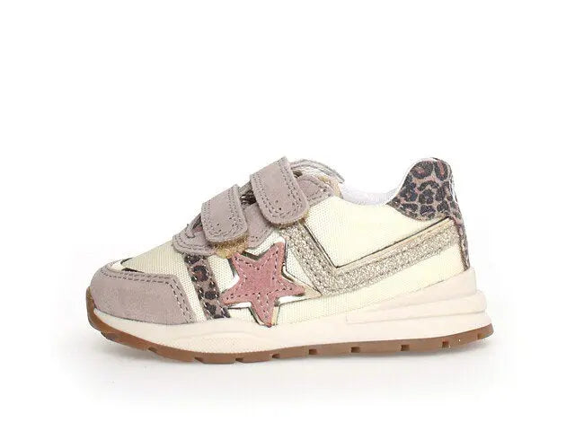 Naturino Evon Vl Suede Animalier Beige