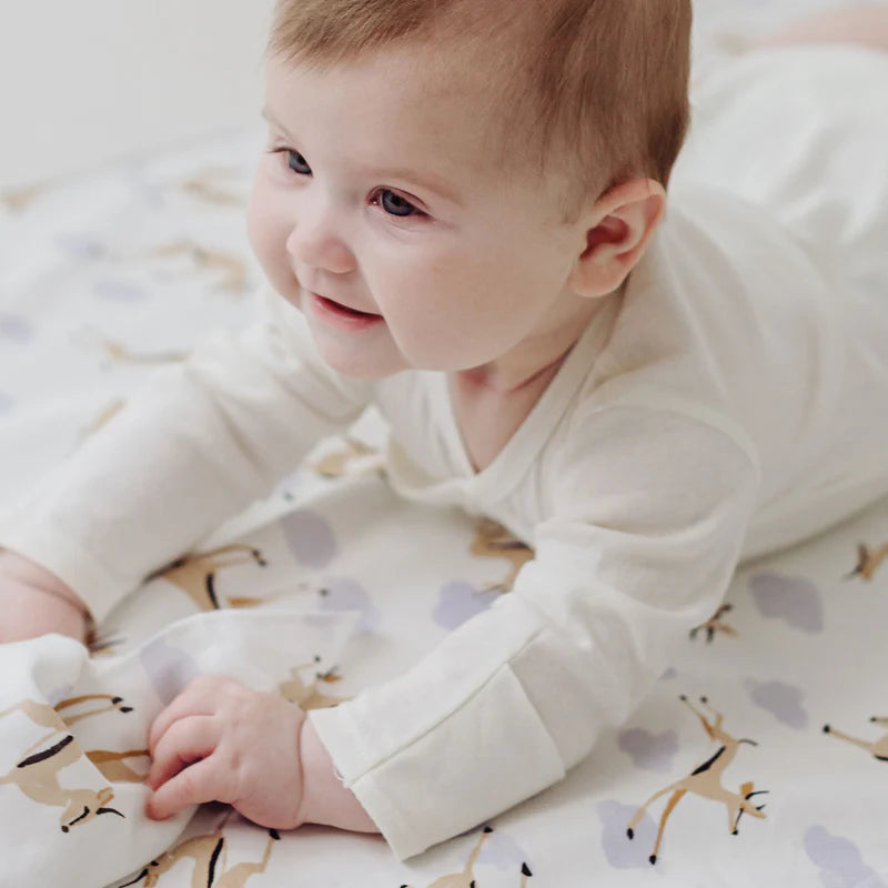 NEST DESIGNS ORGANIC COTTON WATERPROOF CHANGE PAD SAHARA SKY SMALL - baby enRoute