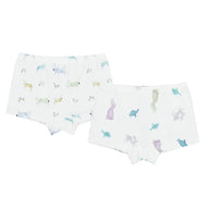 NEST DESIGN BAMBOO GIRLS BOY SHORT UNDERWEAR (2 PACK) HARE & ANT