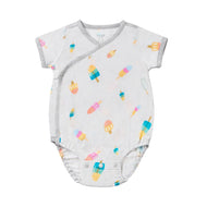 NEST DESIGNS BAMBOO SHORT SLEEVE KIMONO ONESIE SUMMER POPS