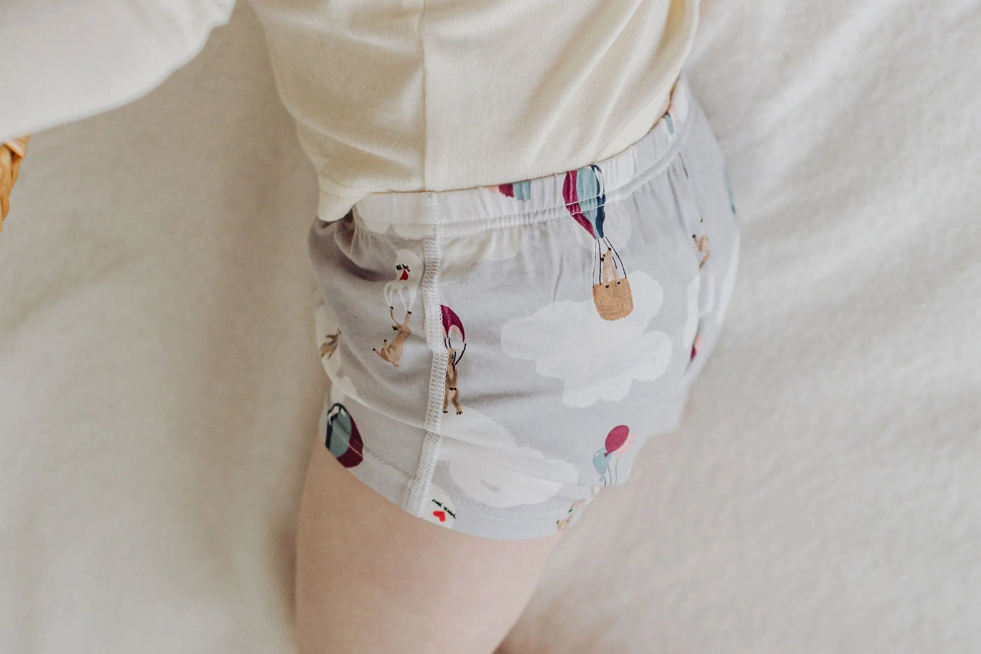 Nest Designs Bamboo Girls Boy Short Underwear (2 Pack) Sahara Sky
