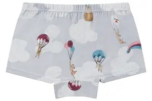 Nest Designs Bamboo Girls Boy Short Underwear (2 Pack) Sahara Sky