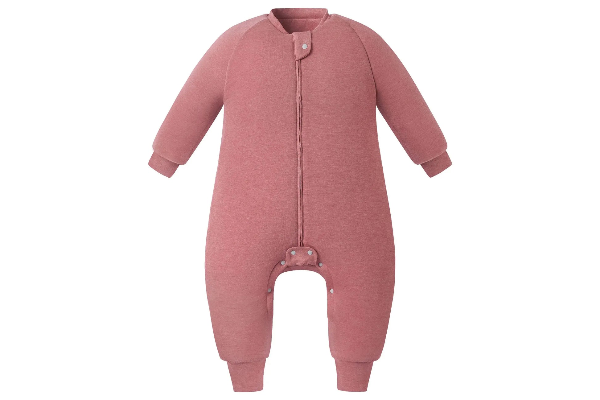 Nest Designs Bamboo Jersey Long Sleeve Footed Sleep Bag 2.5 Tog Pantone Faded Rose