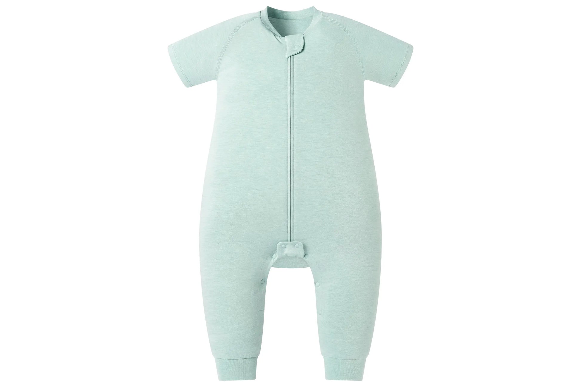 Nest Designs Bamboo Jersey Short Sleeve Footed Sleep Bag 0.5 Tog Pantone Harbor Grey