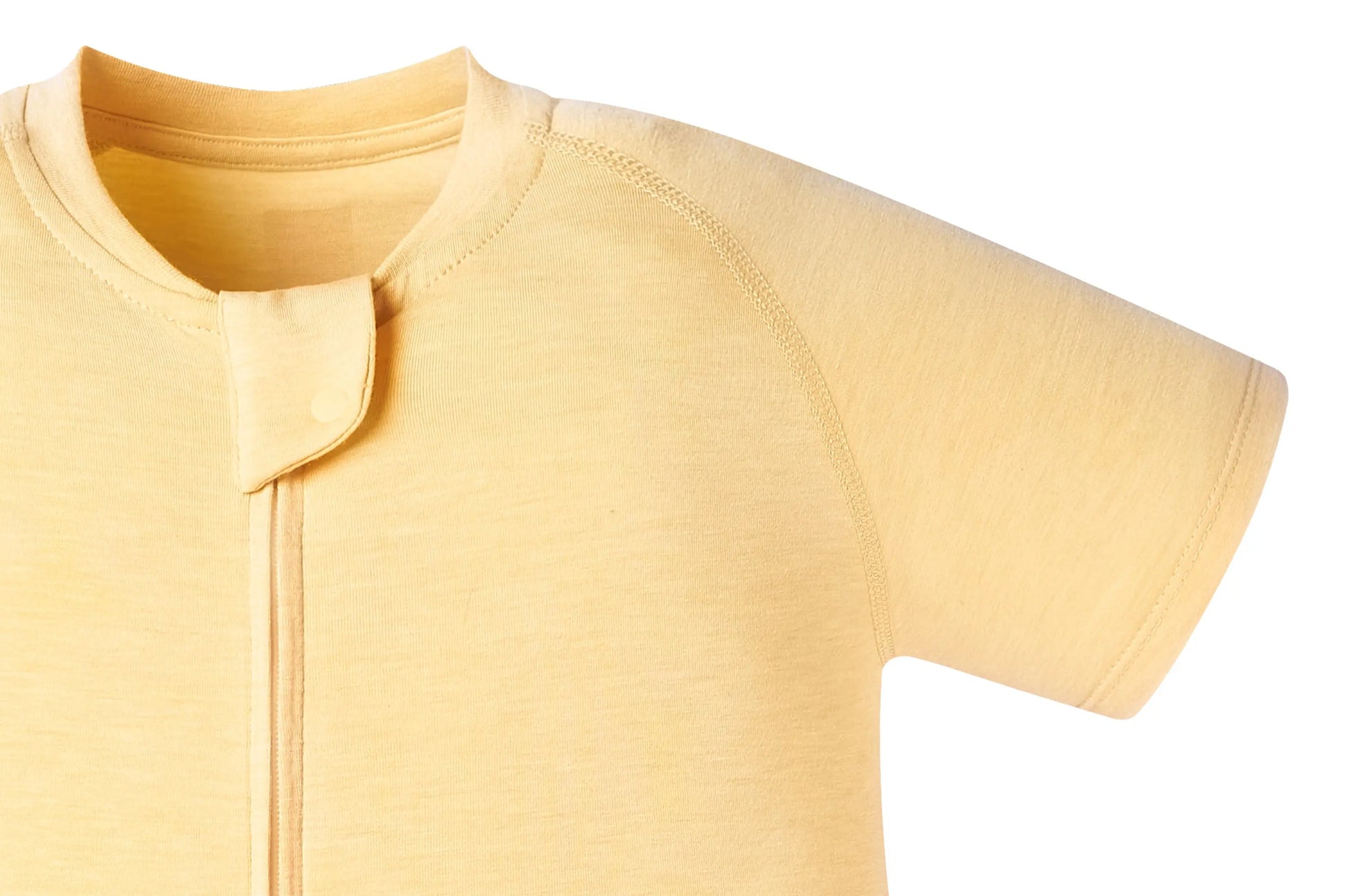 Nest Designs Bamboo Jersey Short Sleeve Footed Sleep Bag 0.5 Tog Pantone Sunset Gold