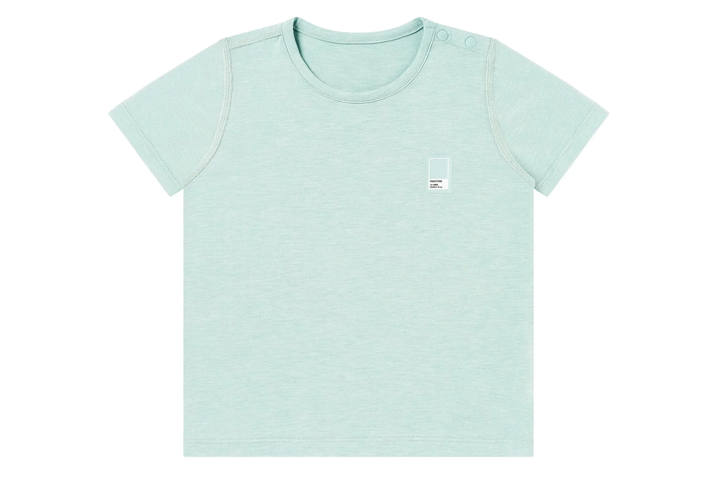 NEST DESIGNS BAMBOO JERSEY SHORT SLEEVE T-SHIRT - PANTONE HARBOR GREY - baby enRoute