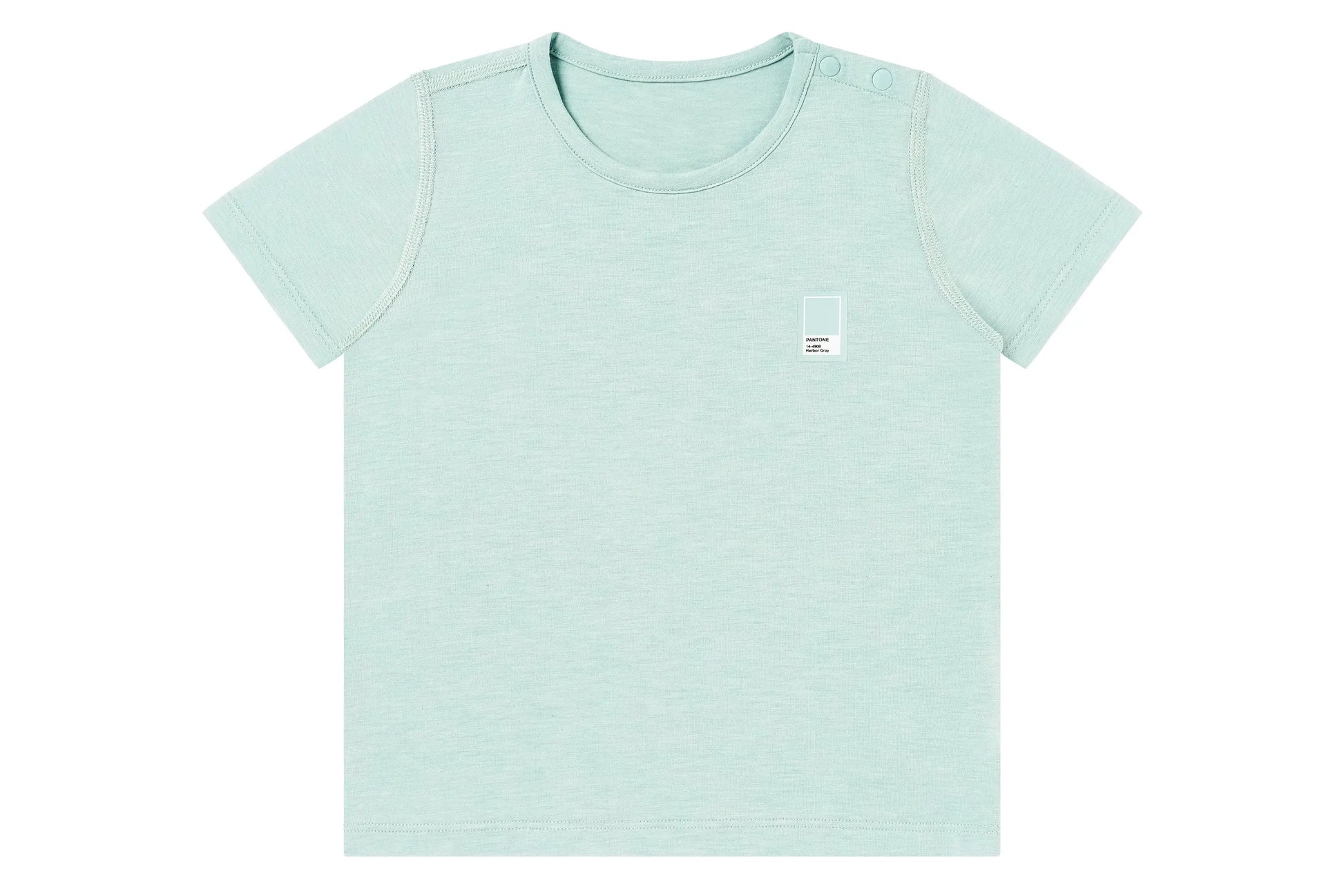 Nest Designs Bamboo Jersey Short Sleeve T-Shirt Pantone Harbor Grey
