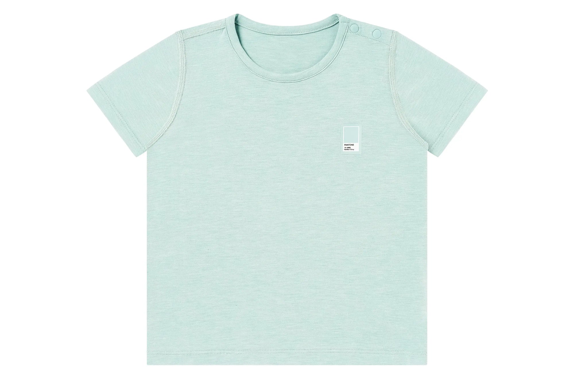 Nest Designs Bamboo Jersey Short Sleeve T-Shirt Pantone Harbor Grey
