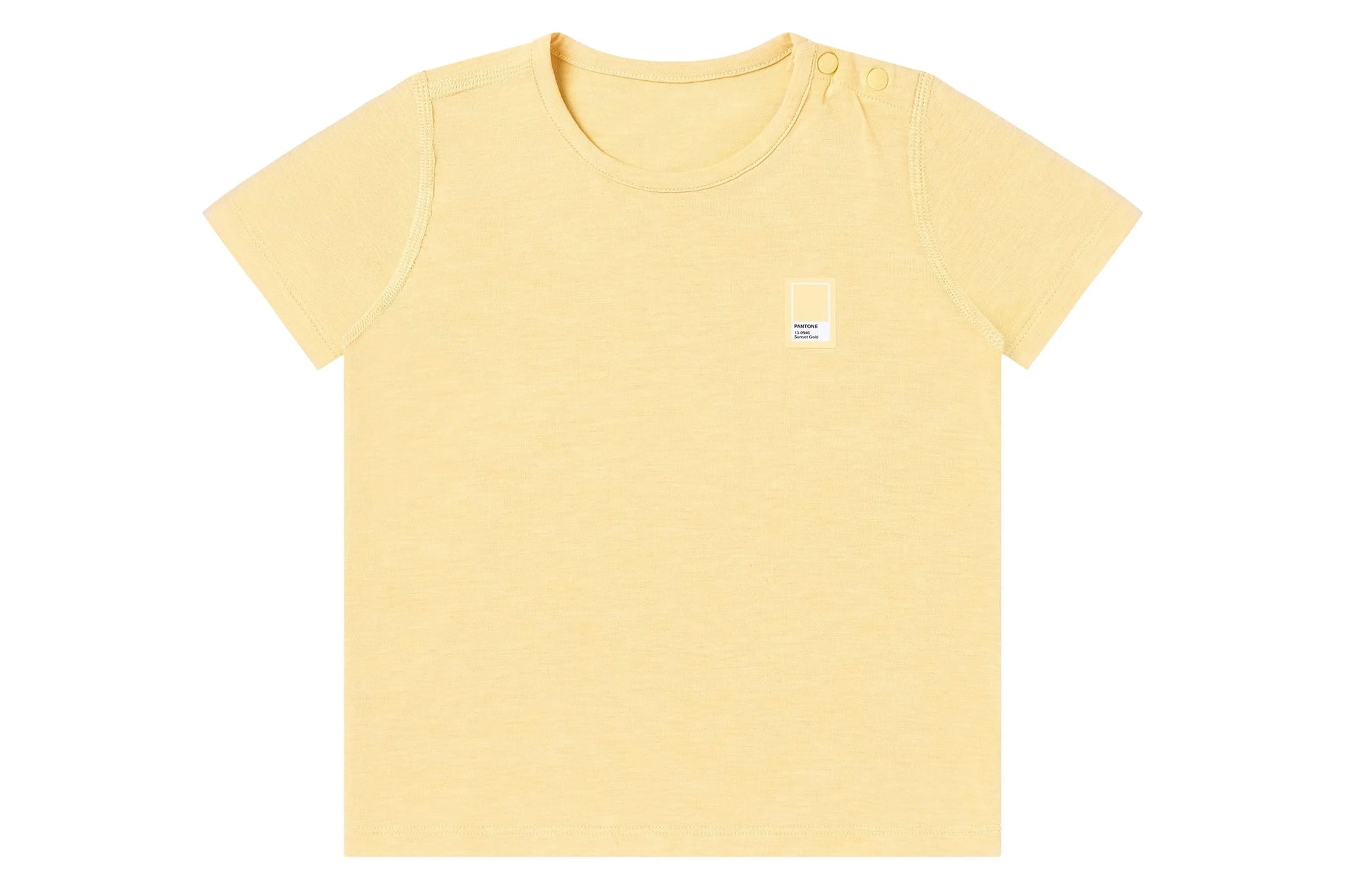 Nest Designs Bamboo Jersey Short Sleeve T-Shirt Pantone Sunset Gold
