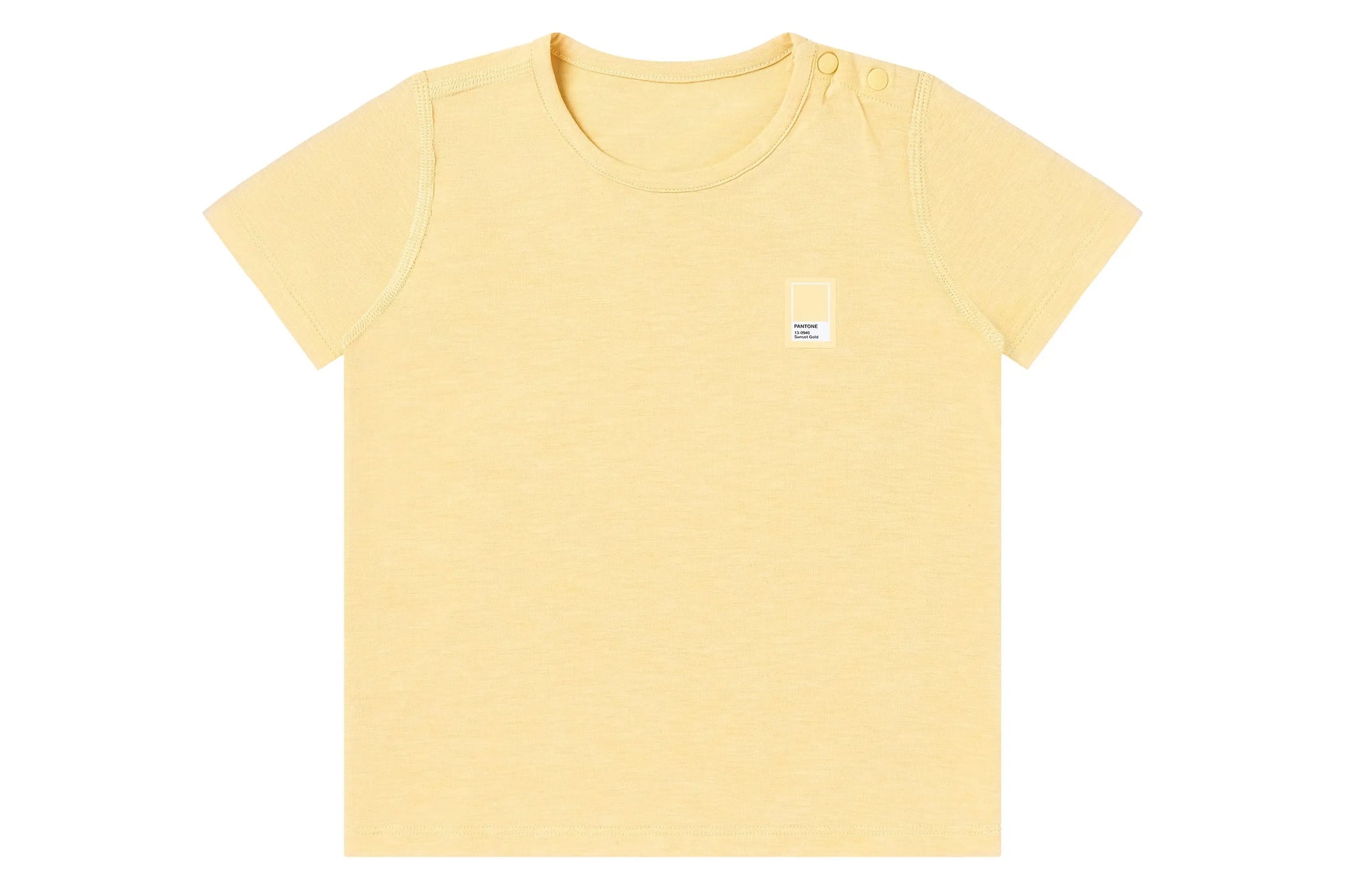 Nest Designs Bamboo Jersey Short Sleeve T-Shirt Pantone Sunset Gold