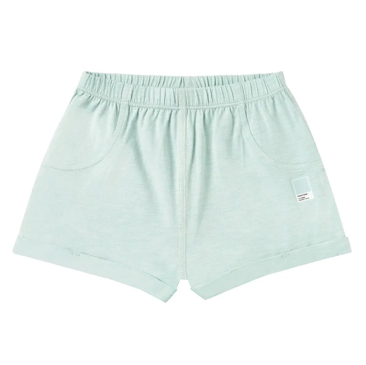 NEST DESIGNS BAMBOO JERSEY SHORTS PANTONE HARBOR GREY - baby enRoute