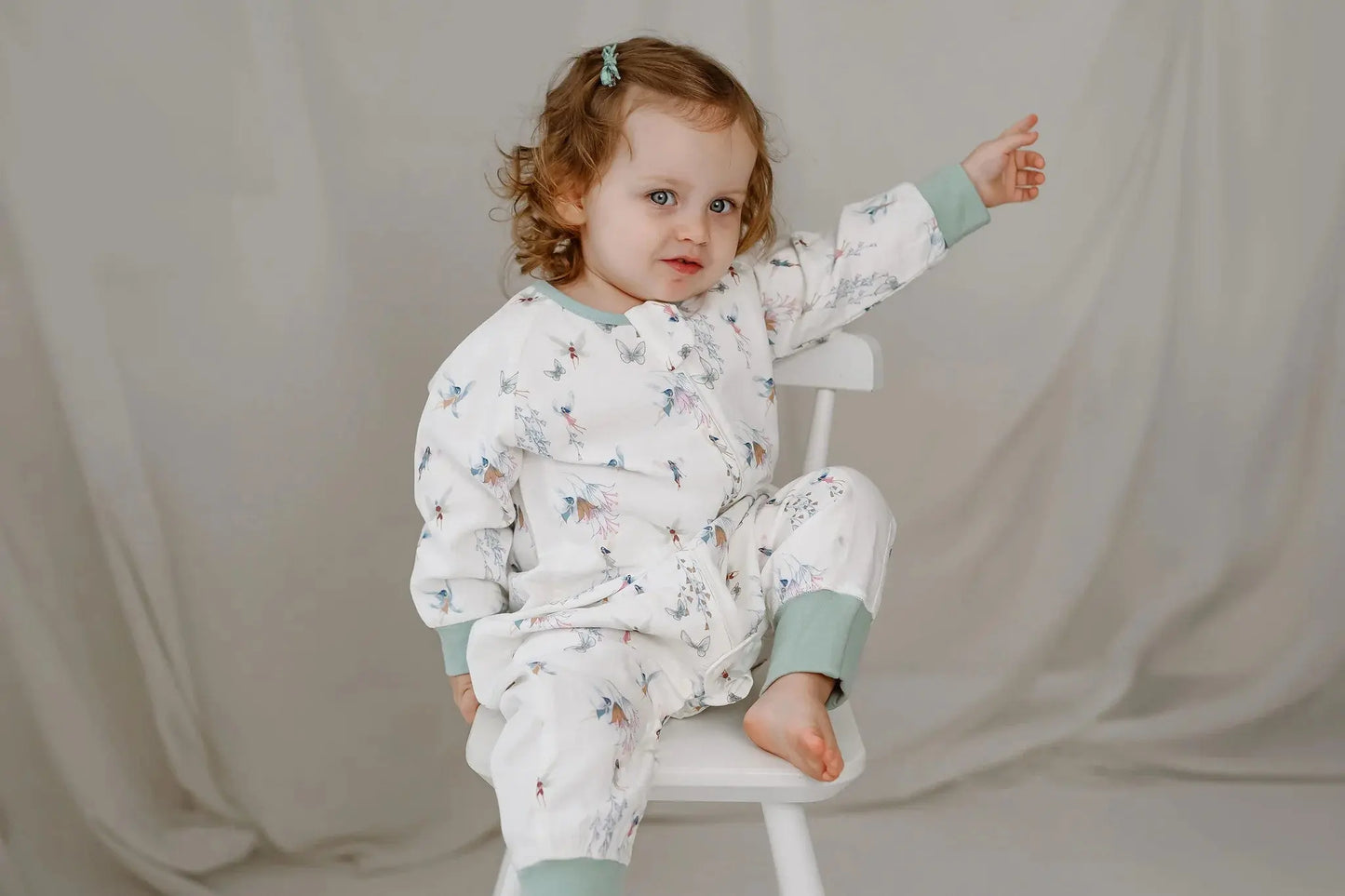 NEST DESIGNS BAMBOO PIMA LONG SLEEVE FOOTED SLEEP BAG 0.6 TOG FAIRY TALE - baby enRoute