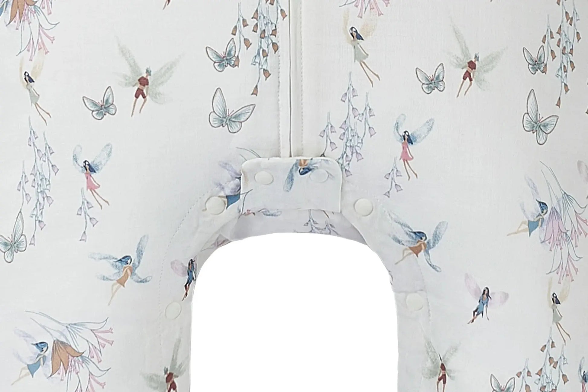 Nest Designs Bamboo Pima Long Sleeve Footed Sleep Bag 0.6 Tog Fairy Tale
