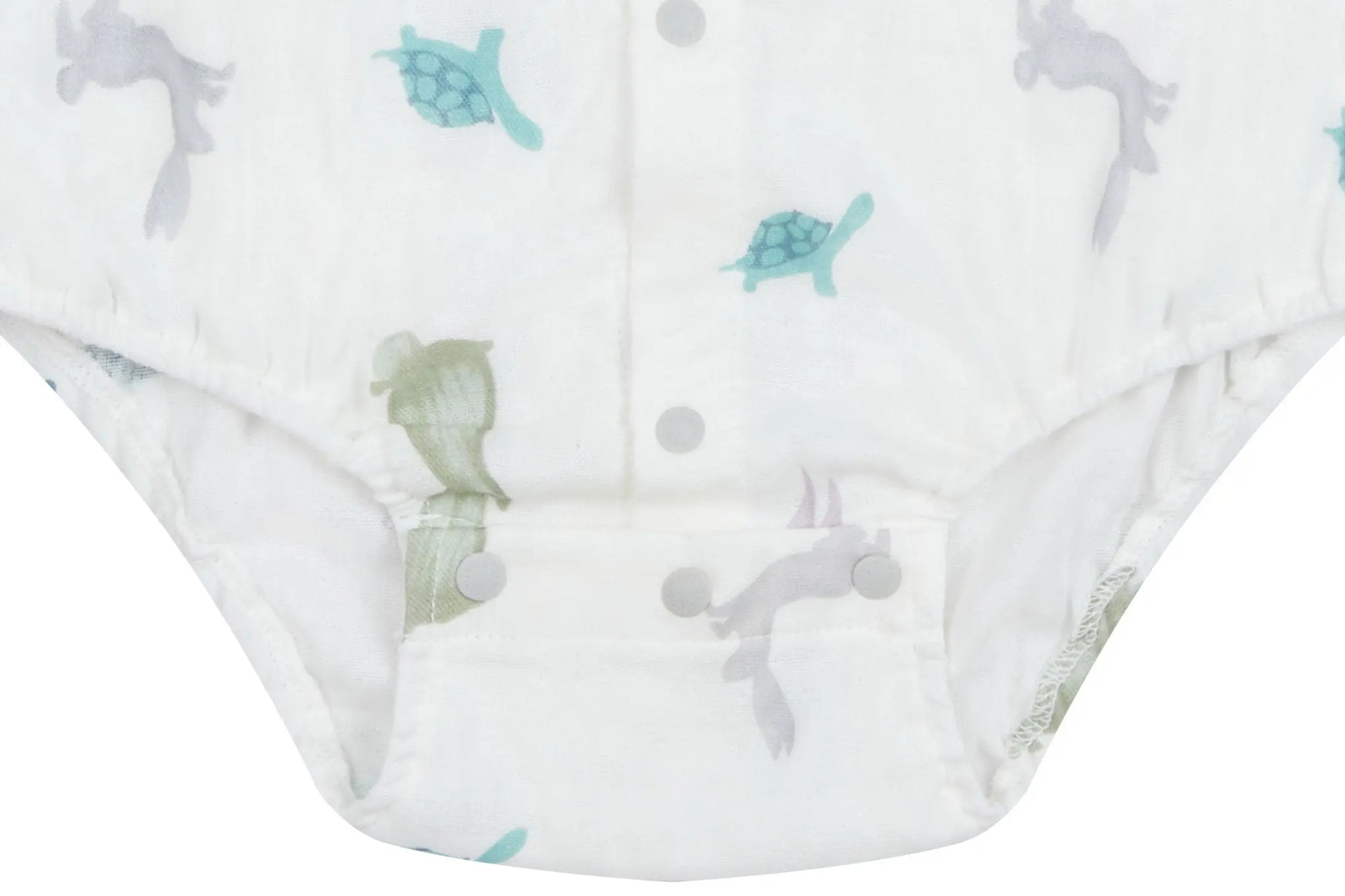 Nest Designs Bamboo Pima Sleeveless Button Down Onesie The Tortoise & The Hare