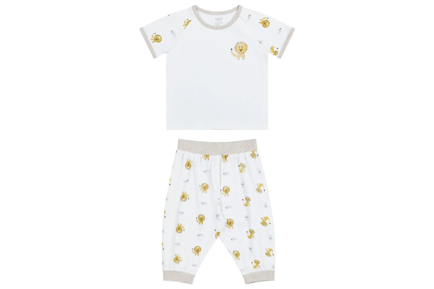 NEST DESIGNS BAMBOO SHORT SLEEVE PLAY SET - LION & MOUSE - baby enRoute