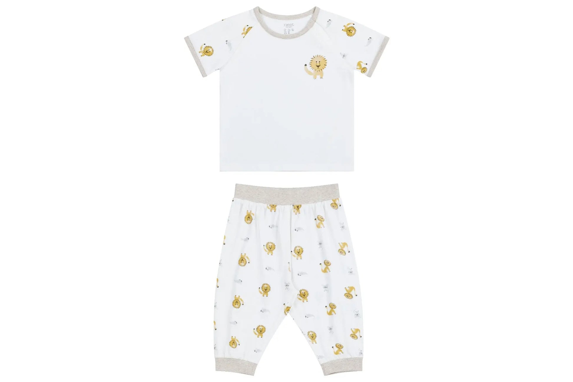 Nest Designs Bamboo Short Sleeve Play Set Lion & Mouse