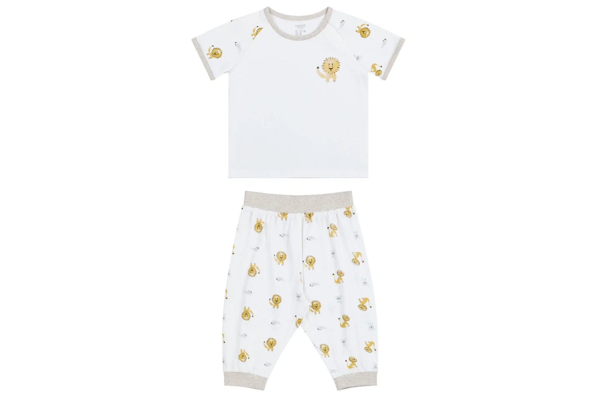 Nest Designs Bamboo Short Sleeve Play Set Lion & Mouse