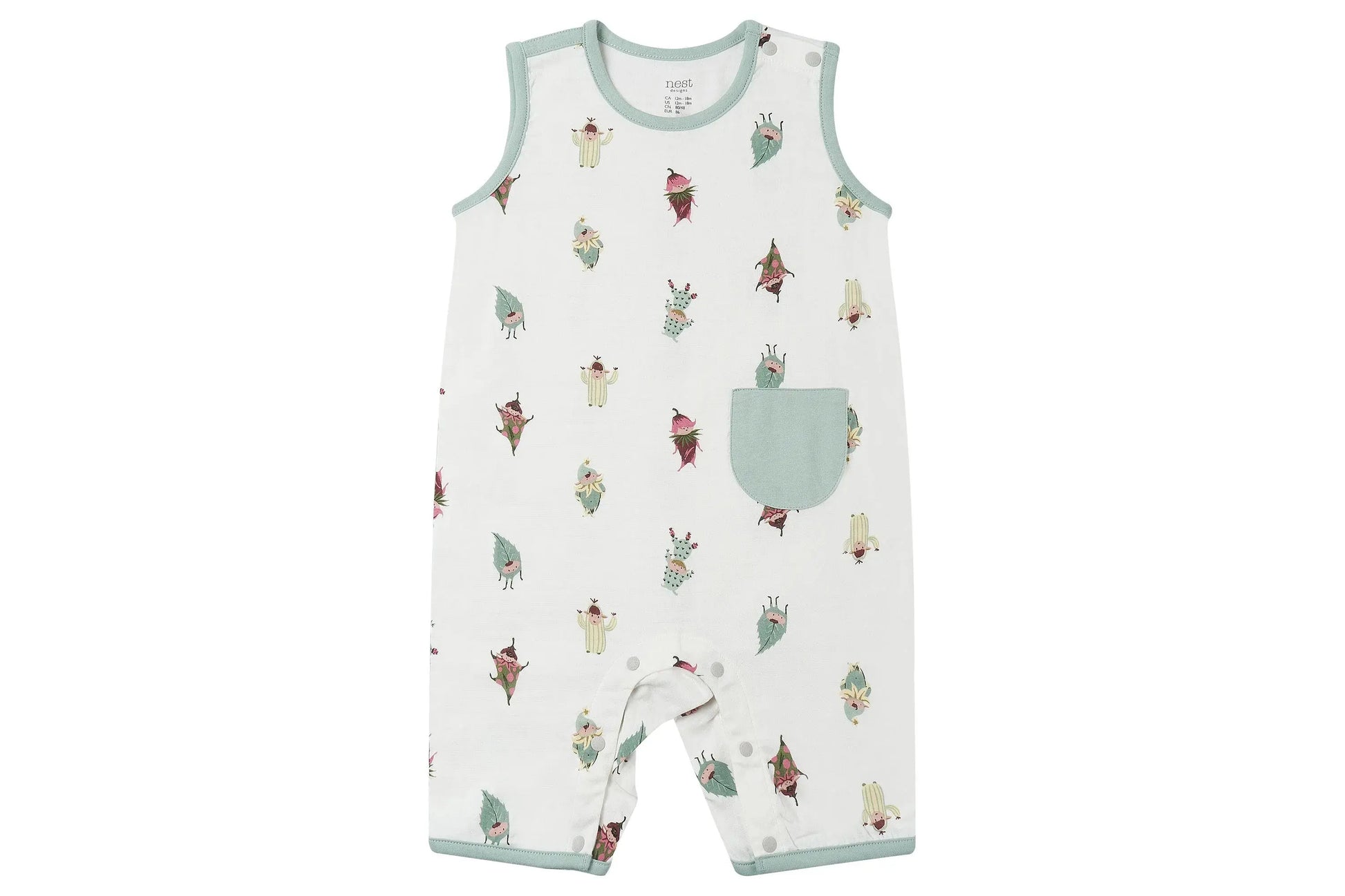 Nest Designs Bamboo Sleeveless Romper Pixie Dust