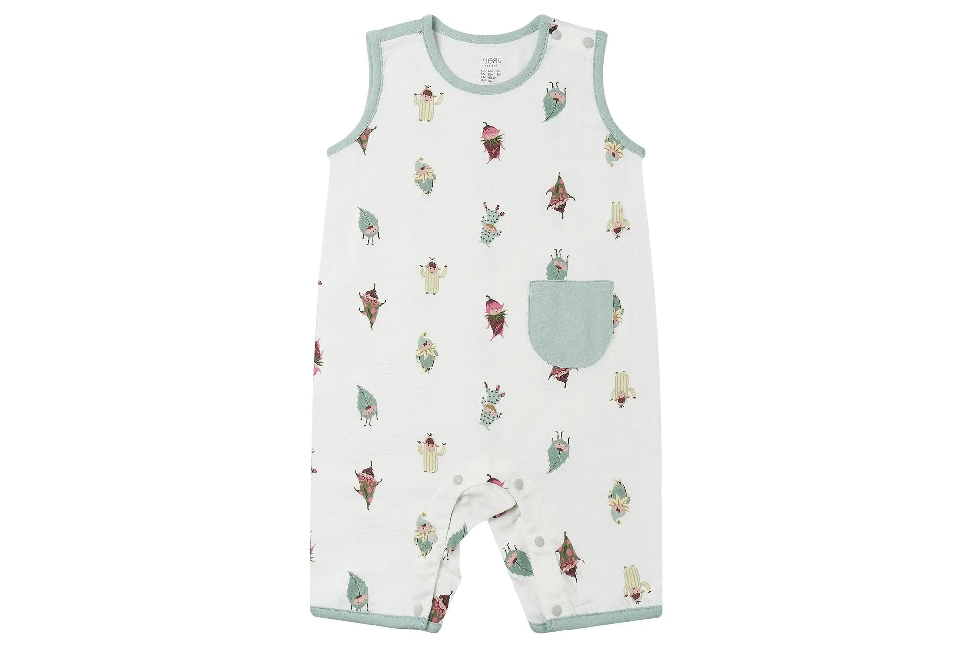 Nest Designs Bamboo Sleeveless Romper Pixie Dust