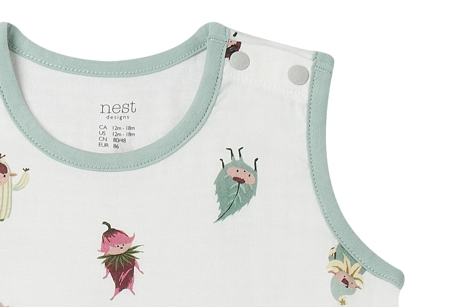 Nest Designs Bamboo Sleeveless Romper Pixie Dust