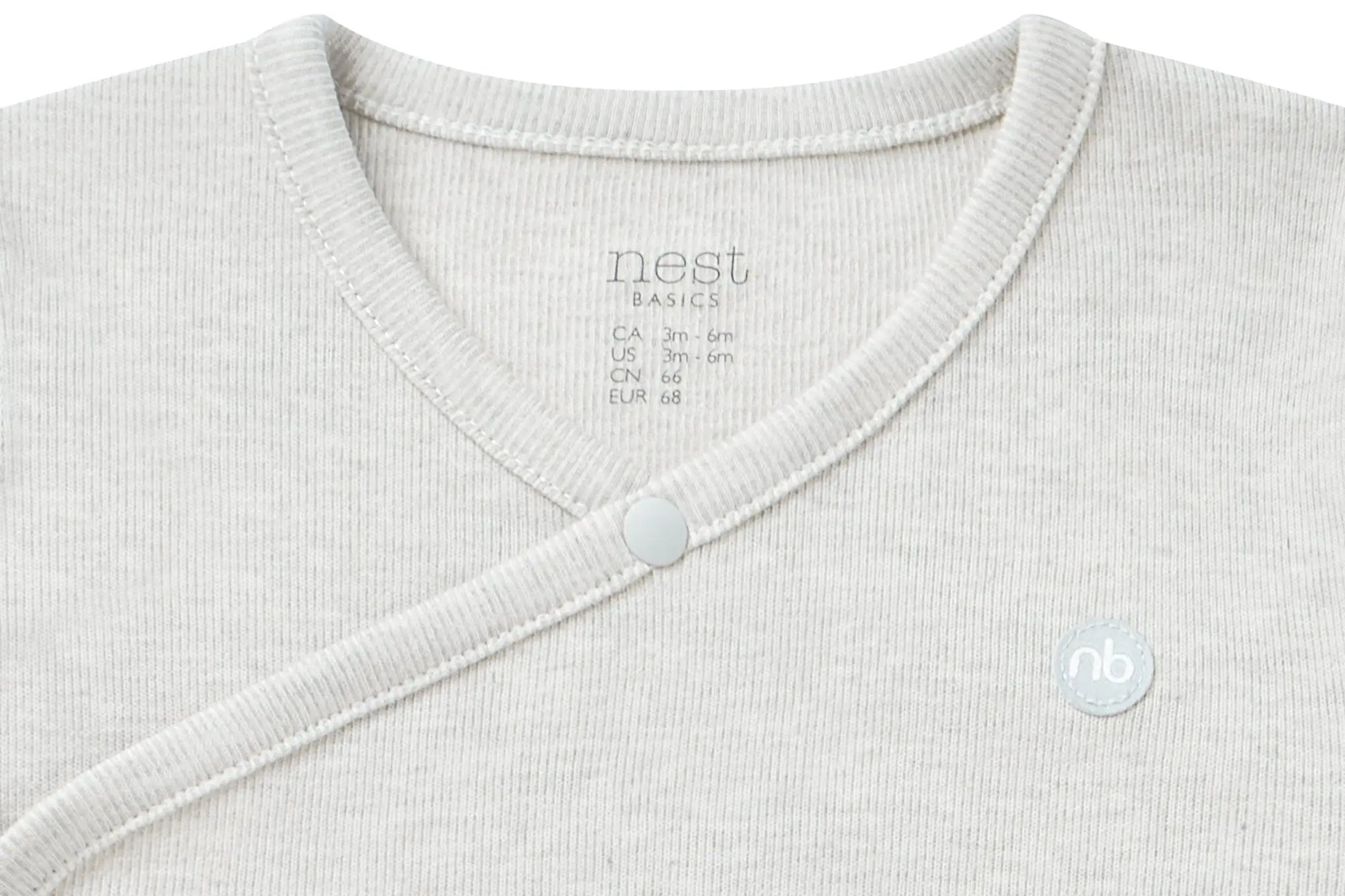 Nest Designs Basics Organic Cotton 3 Piece Baby Gift Set Light Grey